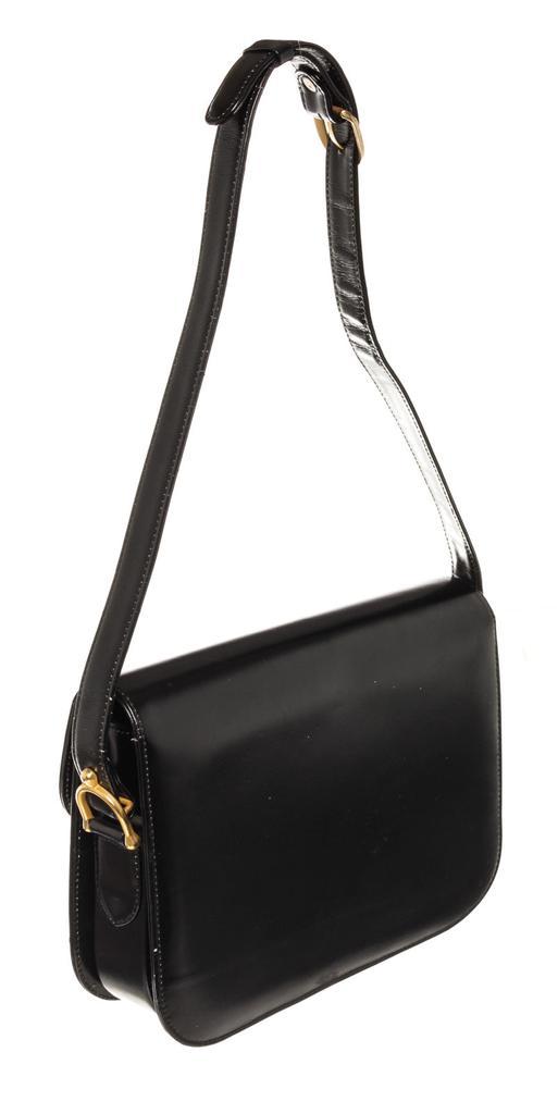 商品[二手商品] Celine|Celine Vintage Black Leather Horse Carriage Box Shoulder Bag,价格¥9551,第5张图片详细描述