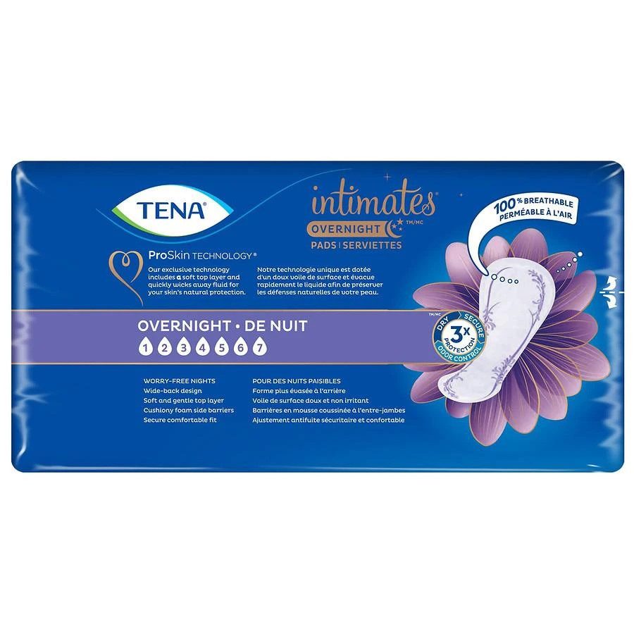 商品Tena Serenity|Sensitive Care Extra Coverage Overnight Pads for Women Unscented,价格¥132,第2张图片详细描述