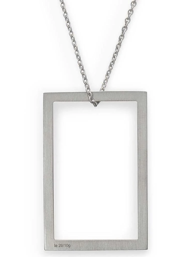 Necklace rectangle le 2,6g silver 925 slick polished 商品