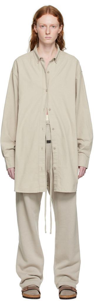 商品Essentials|Gray Cotton Shirt,价格¥524,第1张图片