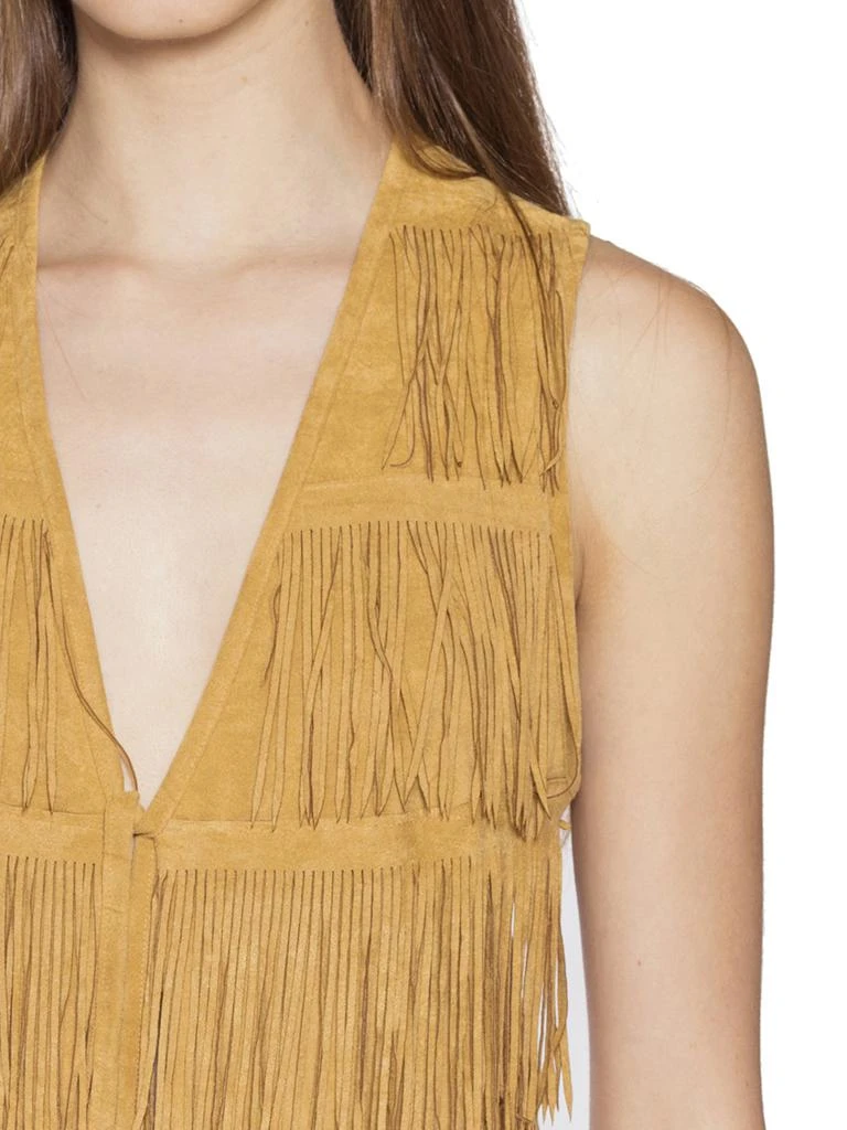 商品PLEIN SUD|VEST WITH APPLIED FRINGES,价格¥1256,第2张图片详细描述