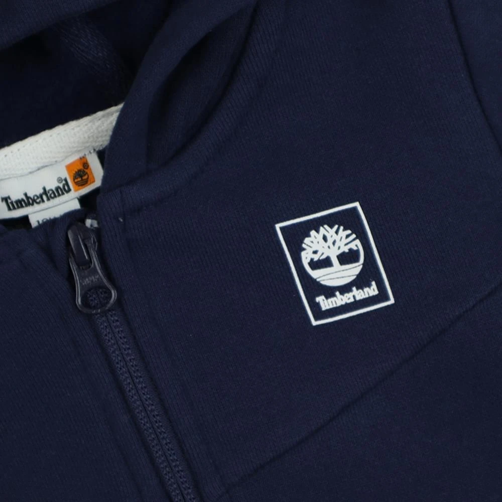 商品Timberland|Navy Hooded Baby Boys Zip Up,价格¥186,第2张图片详细描述