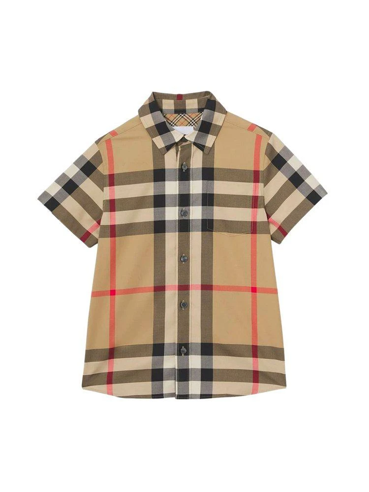 商品Burberry|Burberry Kids Vintage Check Short-Sleeve Shirt - 8Y,价格¥716,第1张图片