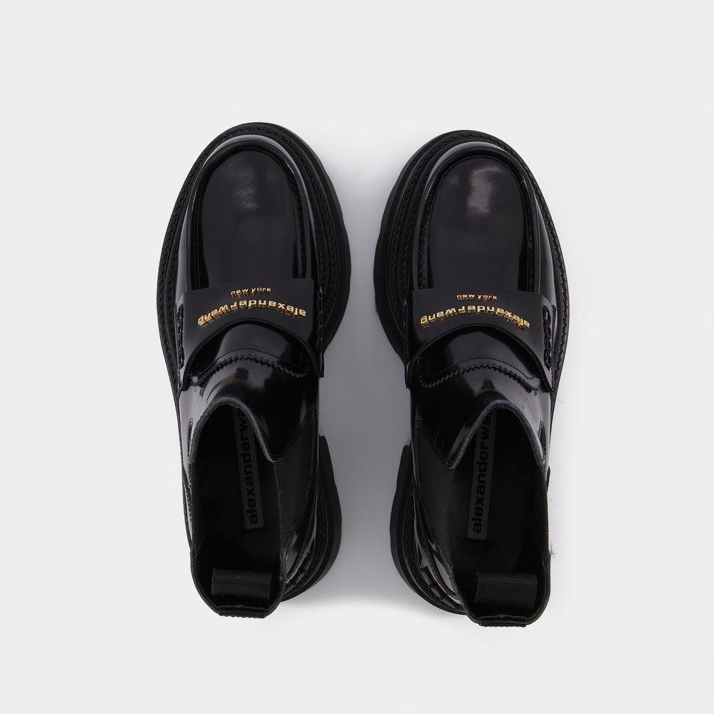 商品Alexander Wang|Carter 75 Platform Boots in Black Leather,价格¥5919,第6张图片详细描述