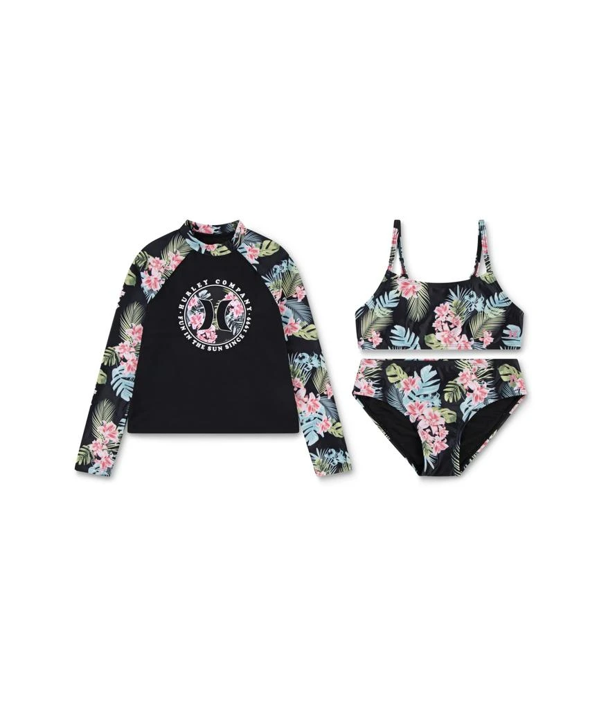 商品Hurley|3 Piece Rashguard Set (Big Kid),价格¥452,第1张图片