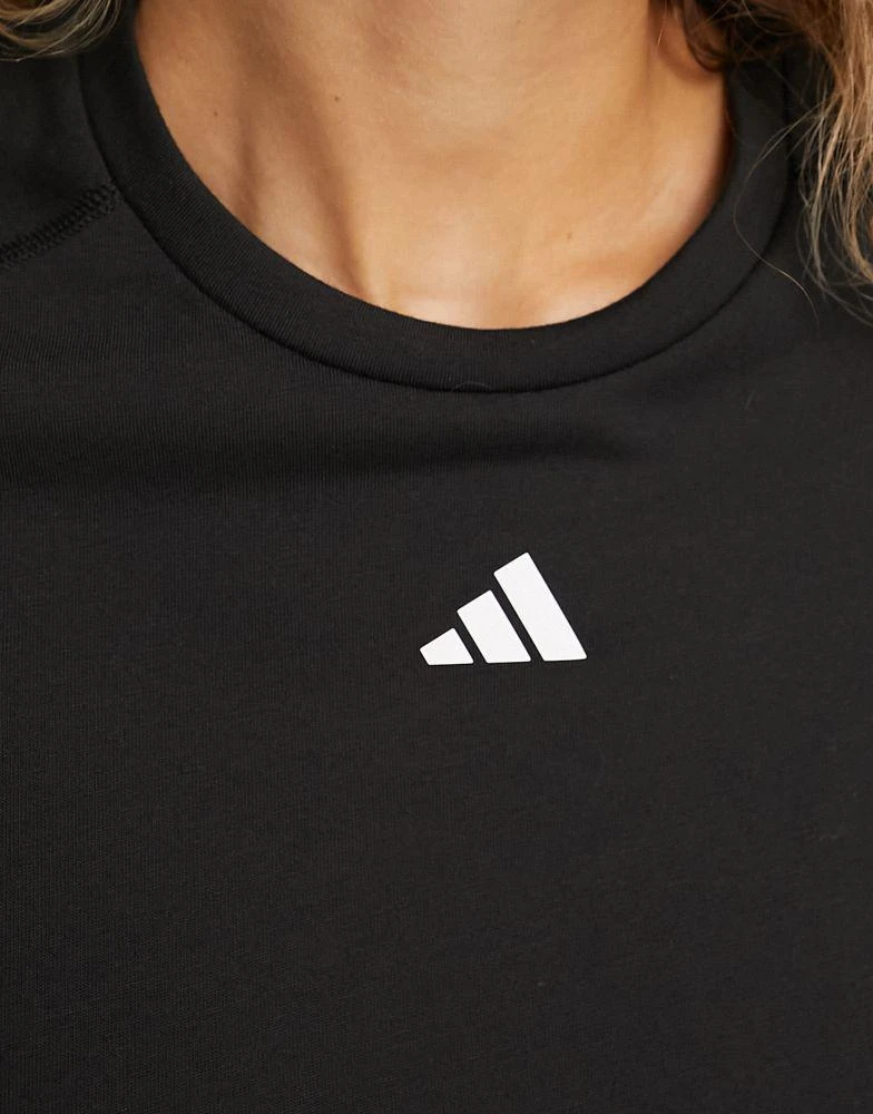 商品Adidas|adidas Training Train Essentials t-shirt in black,价格¥221,第3张图片详细描述