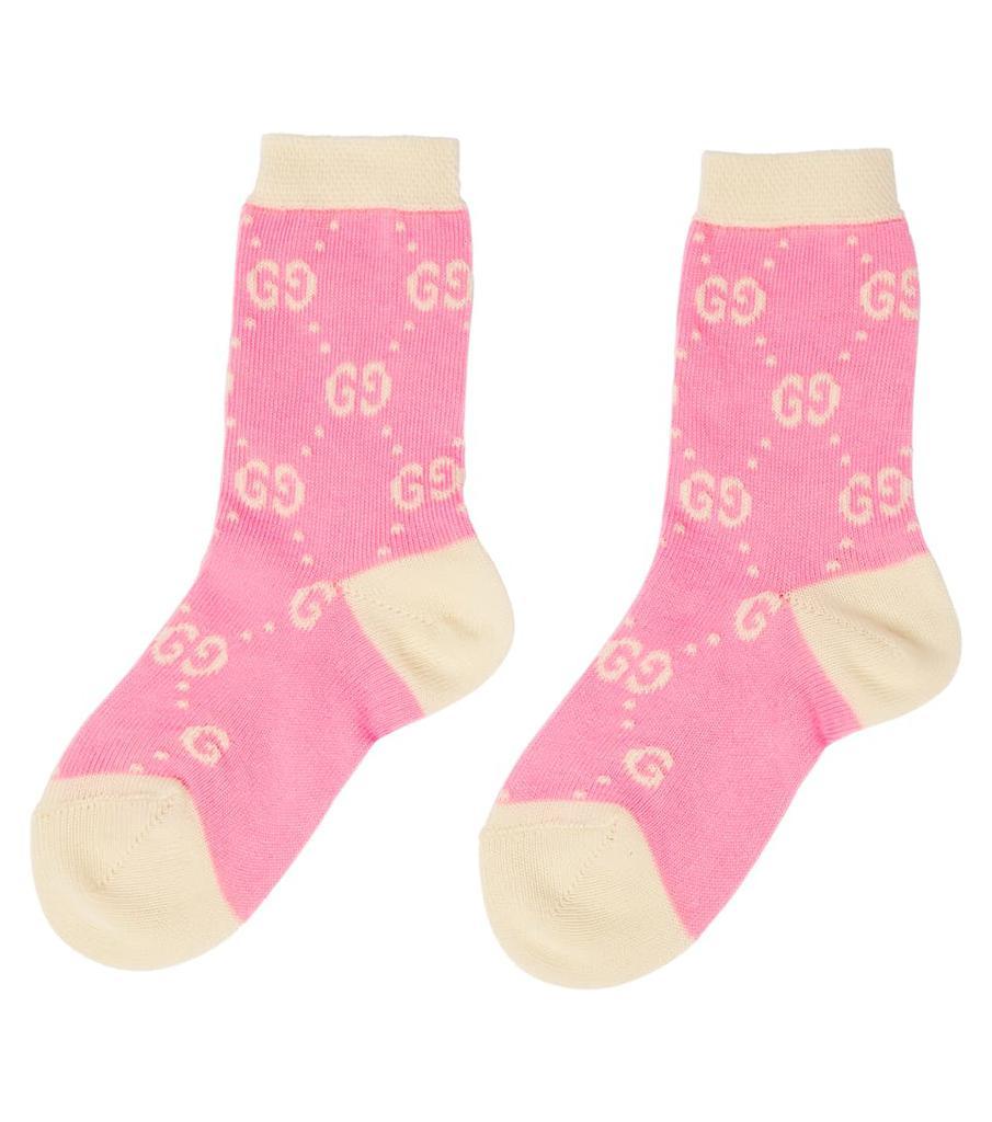 商品Gucci|Baby logo棉质混纺袜子,价格¥674,第5张图片详细描述