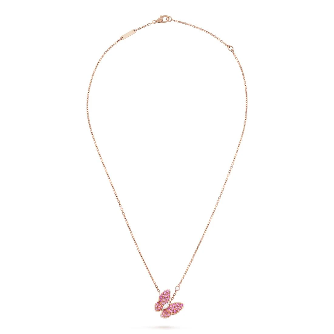 商品Van Cleef & Arpels|包邮包税【预售7天发货】 VCA梵克雅宝 23秋冬 女士 吊坠 Two Butterfly吊坠 VCARO3M200,价格¥113293,第1张图片