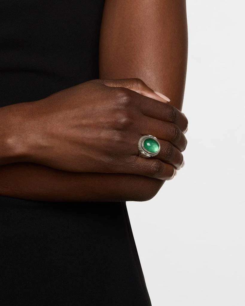 商品Konstantino|Ivy Rock Crystal, Aventurine and MOP Triplet Statement Ring,价格¥4209,第2张图片详细描述