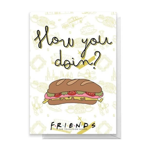 商品Original Hero|Friends How You Doin? Greetings Card,价格¥34,第1张图片