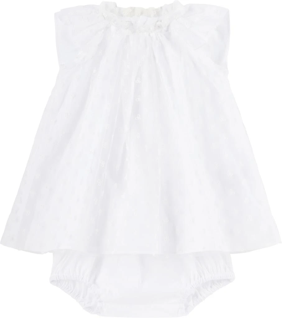 商品Bonpoint|Baby White Nuage Dress & Bloomers Set,价格¥2178,第1张图片