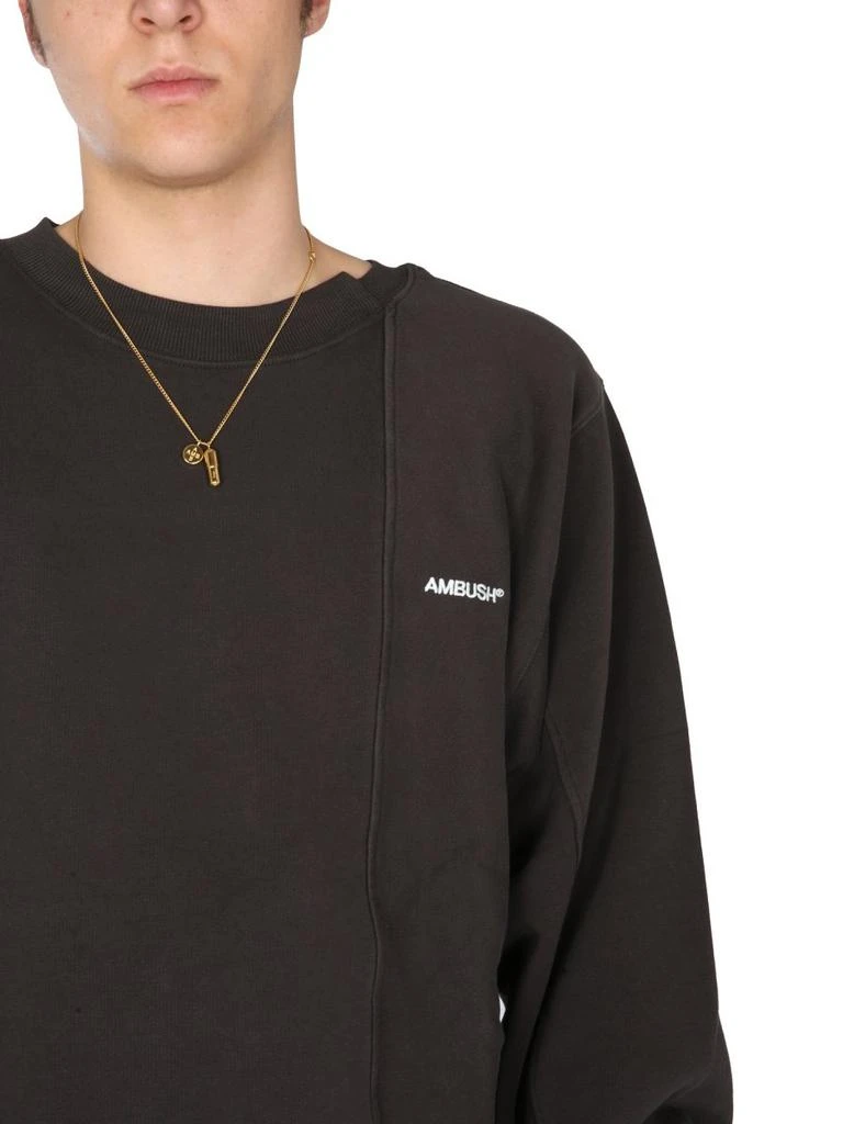商品Ambush|Ambush Logo Embroidered Panelled Crewneck Sweatshirt,价格¥2362,第4张图片详细描述