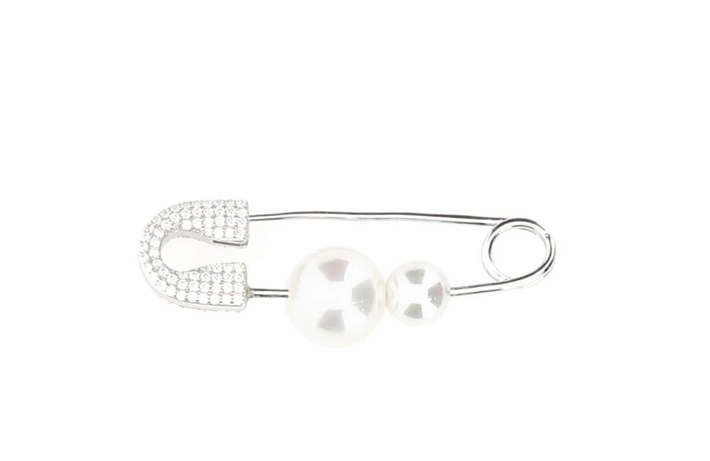 商品apm Monaco|APM Monaco Pearl Embellished Safety Pin Single Earring,价格¥513,第1张图片