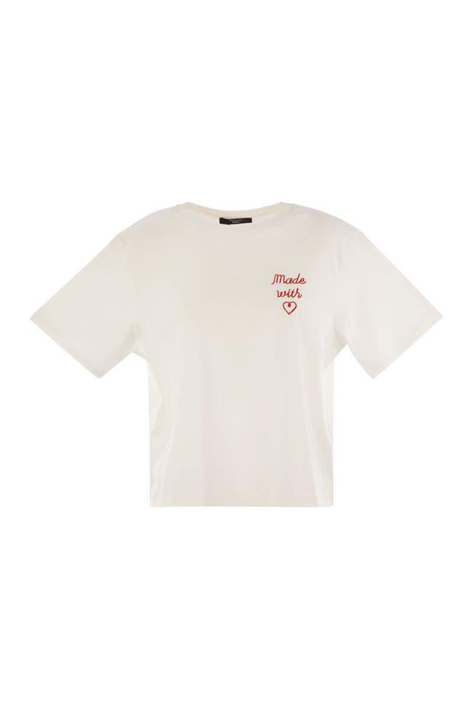 Shop Weekend Max Mara Acline - Printed Organic Cotton T