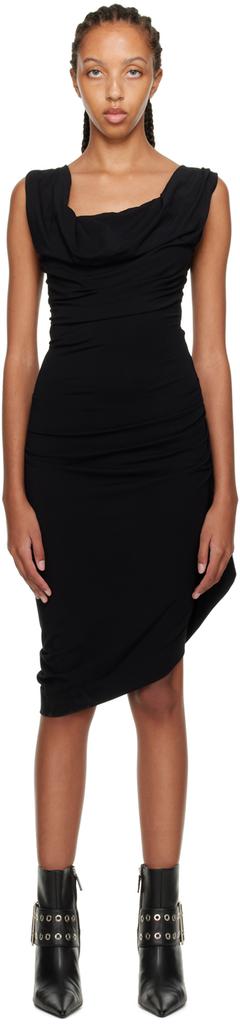 Black Ginnie Midi Dress商品第1张图片规格展示