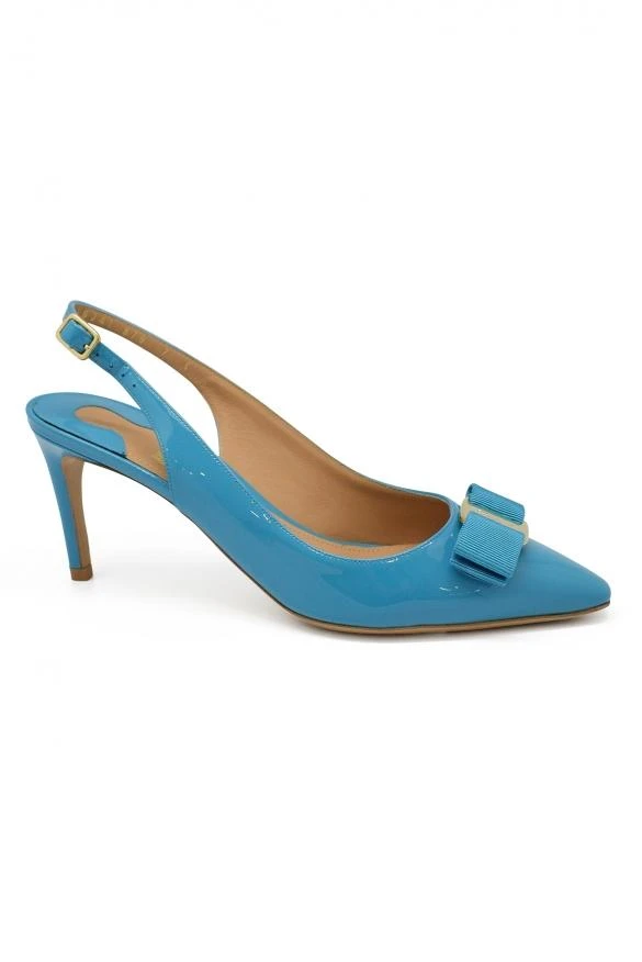 商品Salvatore Ferragamo|Luxury shoes for women salvatore ferragamo turquoise pumps,价格¥3049,第3张图片详细描述