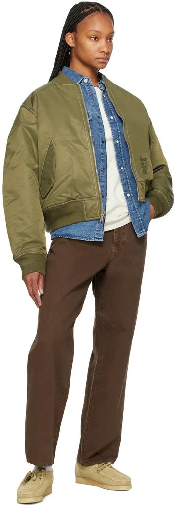 商品STUSSY|Khaki Built Reversible Bomber Jacket,价格¥2028,第5张图片详细描述