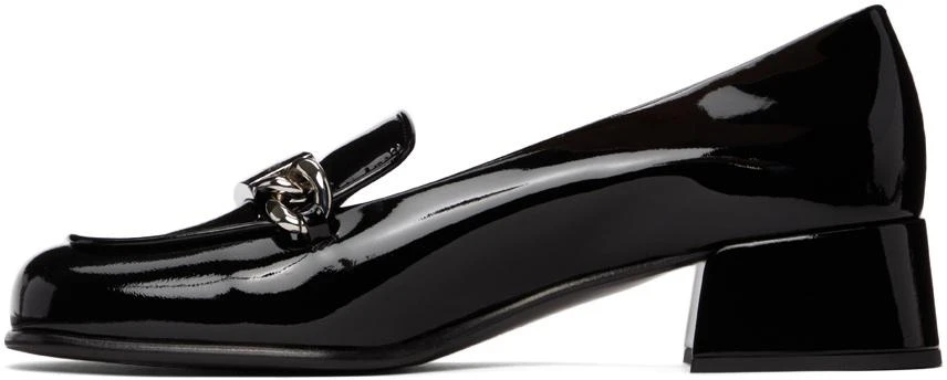 商品Miu Miu|Black Patent Vernice Chain Loafers,价格¥8834,第3张图片详细描述