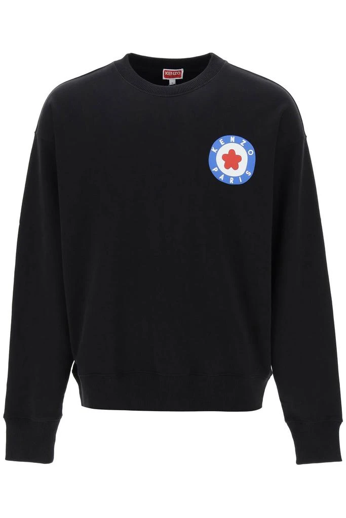 商品Kenzo|crew-neck sweatshirt with kenzo target print,价格¥690,第1张图片