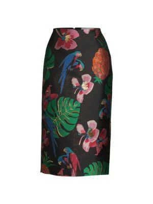 商品Valentino|Floral Pencil Skirt,价格¥4276,第3张图片详细描述