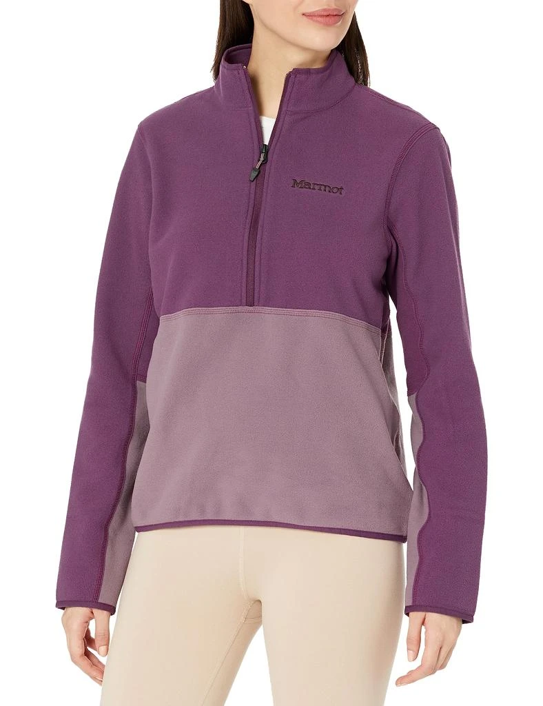 商品Marmot|MARMOT Women's Rocklin 1/2 Zip Jacket - Classic, Warm, Lightweight 100-Weight Fleece Layer,价格¥423,第1张图片