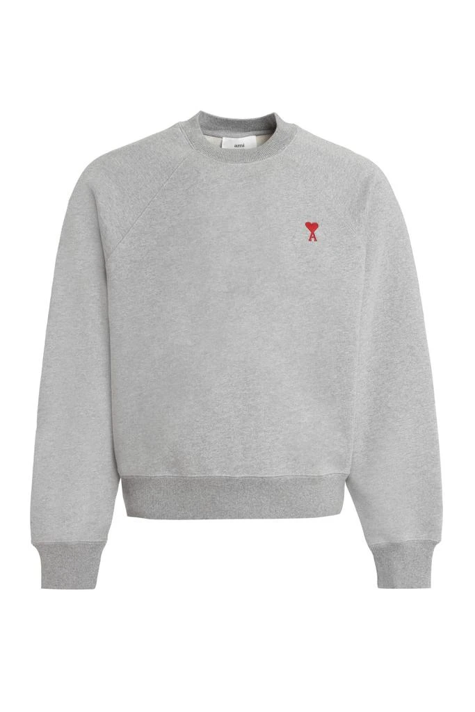 商品AMI|Cotton Crew-neck Sweatshirt,价格¥1884,第1张图片