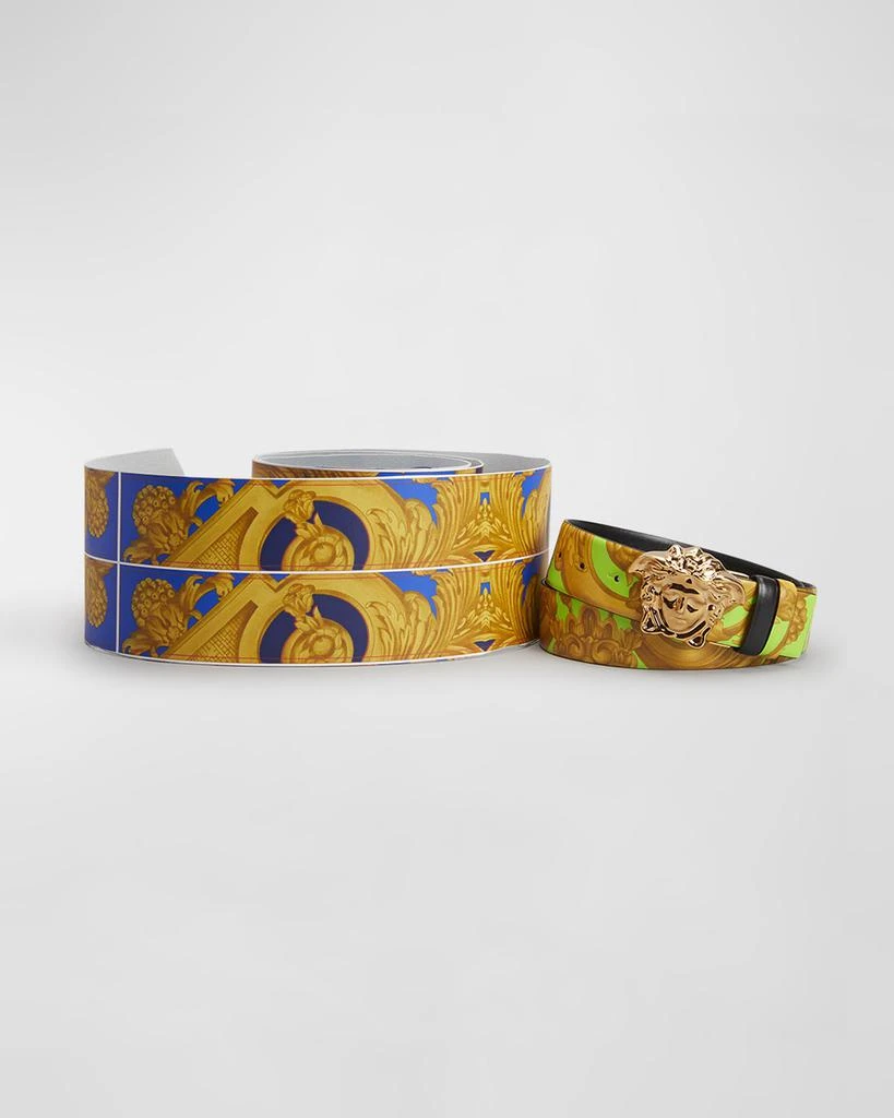 商品Versace|Men's Medusa Head Reversible Leather Belt,价格¥2256,第5张图片详细描述