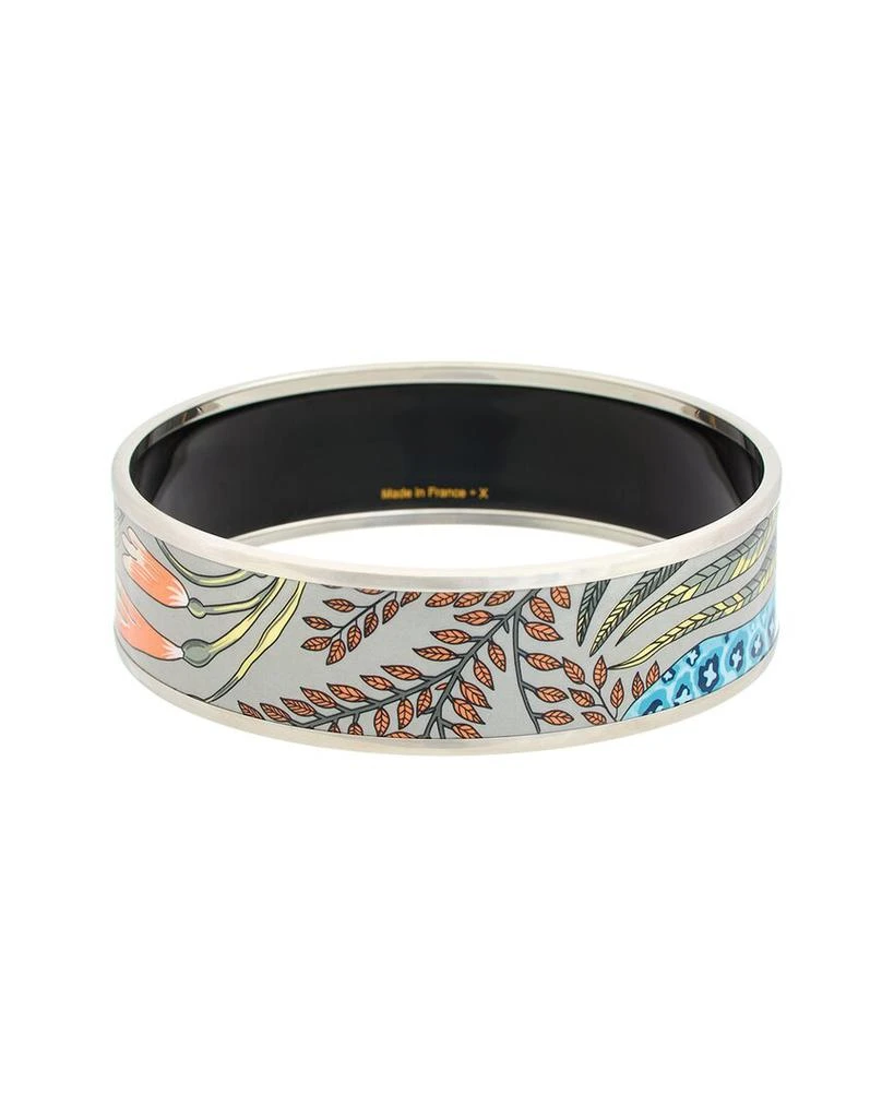 商品[二手商品] Hermes|Hermes Palladium Plated Giraffe Romantique Enamel Bangle (Authentic Pre-Owned),价格¥3964,第2张图片详细描述