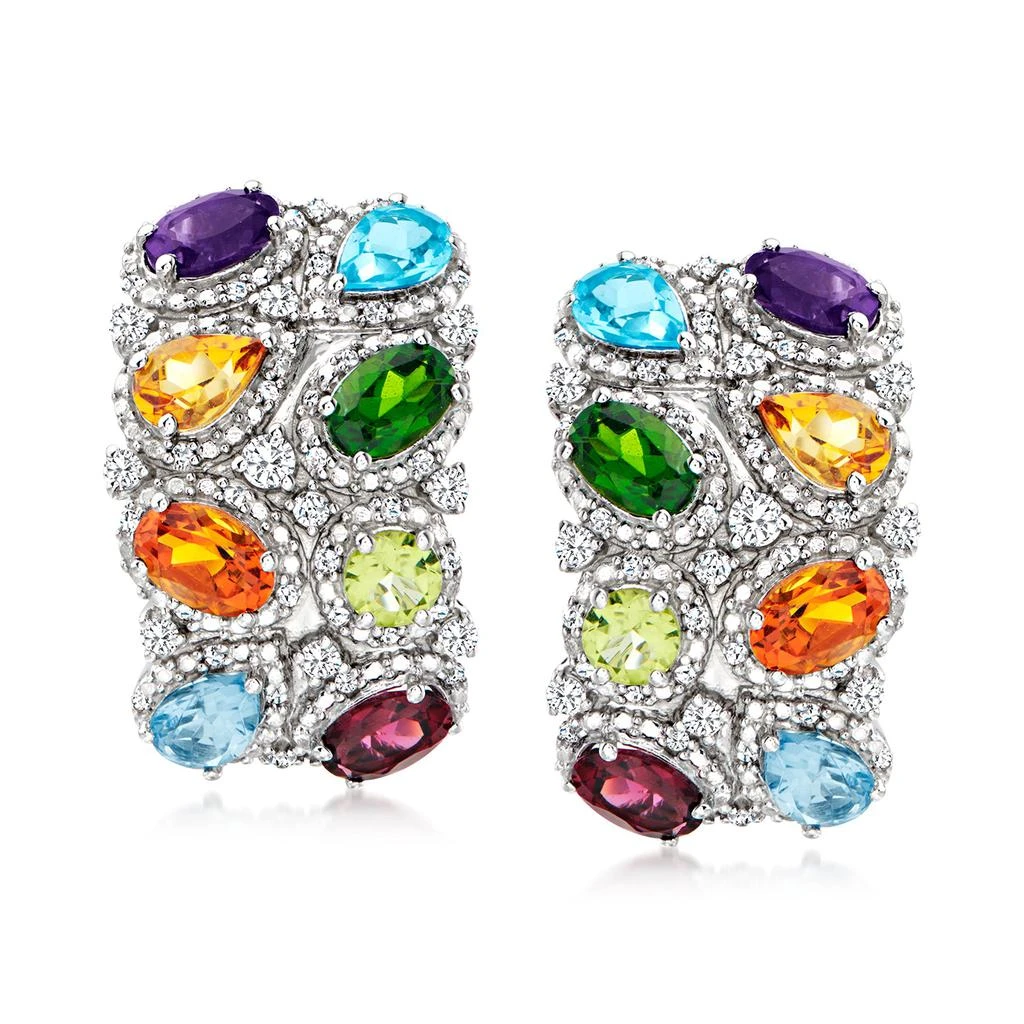 商品Ross-Simons|Ross-Simons Multi-Gemstone Earrings in Sterling Silver,价格¥2227,第1张图片