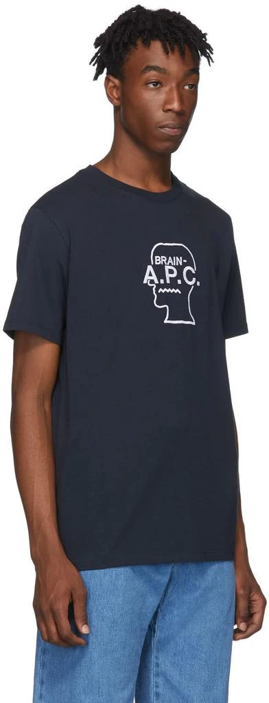 商品A.P.C.|Navy Brain Dead Edition Spooky 短袖,价格¥508,第2张图片详细描述