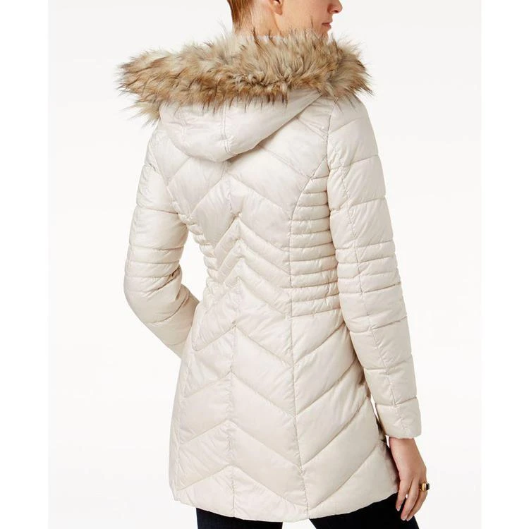 商品Laundry by Shelli Segal|Faux-Fur-Trim Fleece-Lined Puffer Coat,价格¥1047,第5张图片详细描述