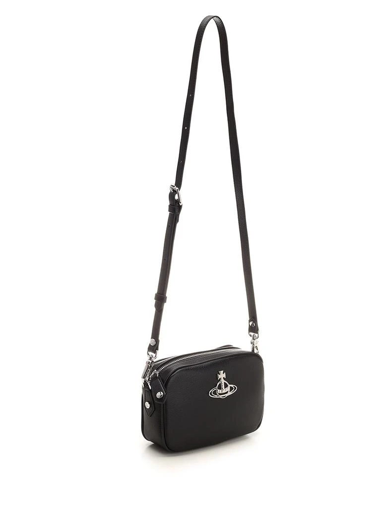 商品Vivienne Westwood|Vivienne Westwood Anna Orb-Plaque Zipped Camera Bag,价格¥2380,第3张图片详细描述