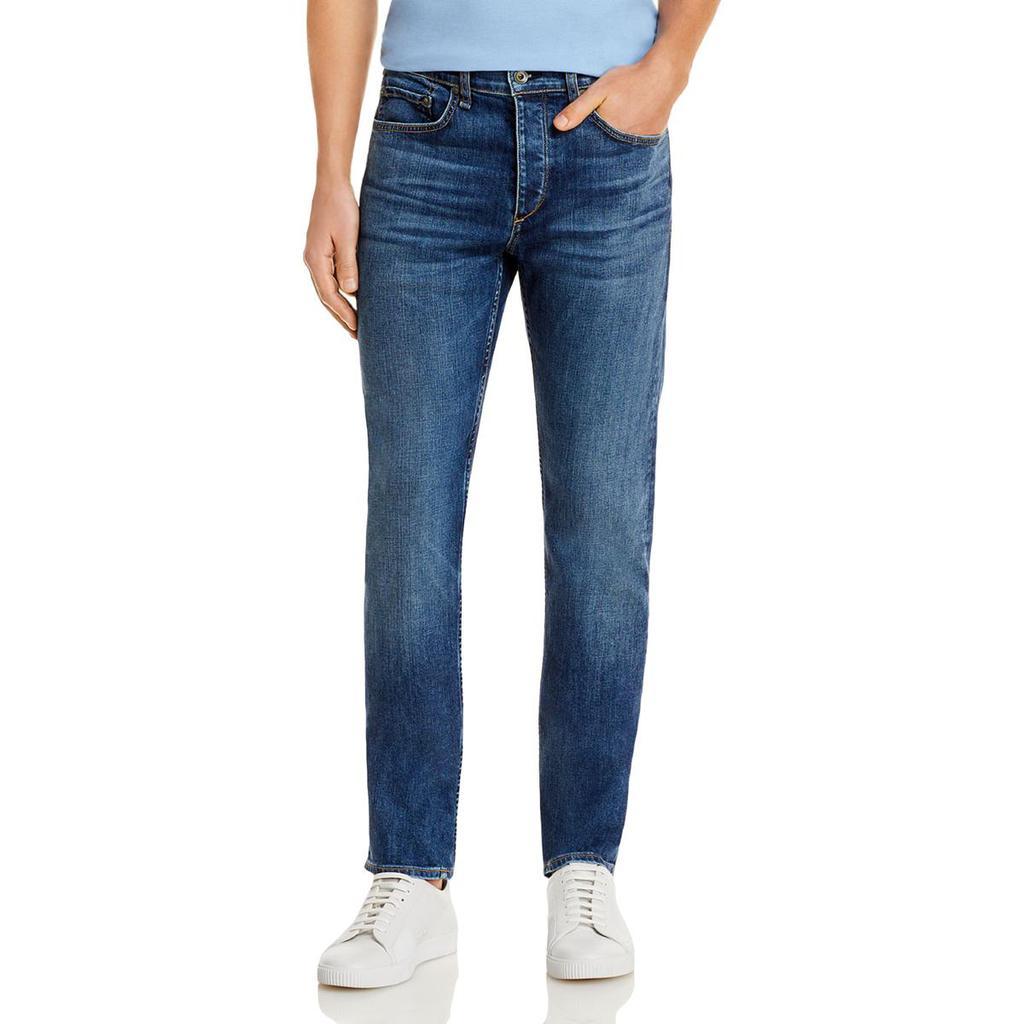 商品Rag & Bone|Rag & Bone Mens Fit 2 Mid-Rise Cotton Stretch Slim Jeans,价格¥246-¥838,第1张图片