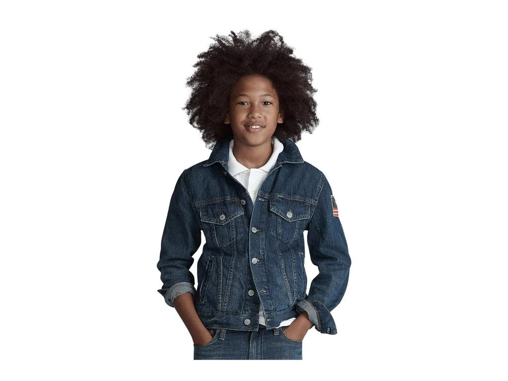 商品Ralph Lauren|Cotton Denim Trucker Jacket (Big Kids),价格¥672,第3张图片详细描述