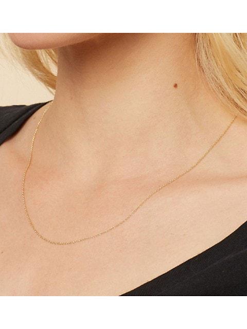 10K White Solid Gold Rimini Rolo Chain商品第3张图片规格展示