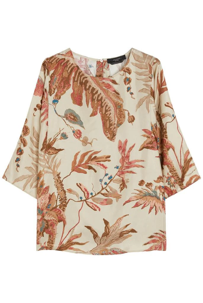 商品Weekend Max Mara|Printed silk twill blouse,价格¥2722,第1张图片