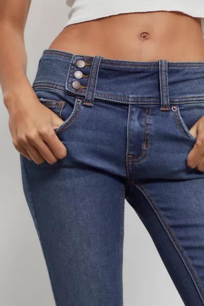 BDG Y2K Belted Flare Jean — Medium Indigo商品第3张图片规格展示