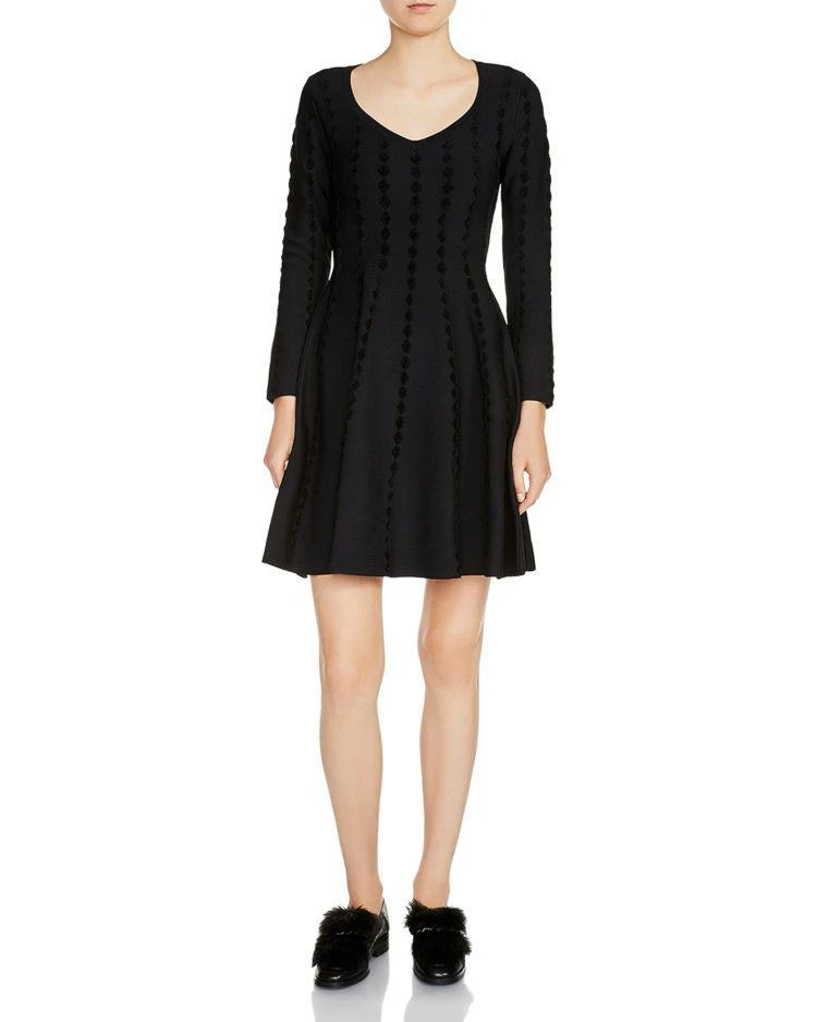 商品Maje|Riziere Diamond-Embroidered Detail Dress ,价格¥1833,第1张图片