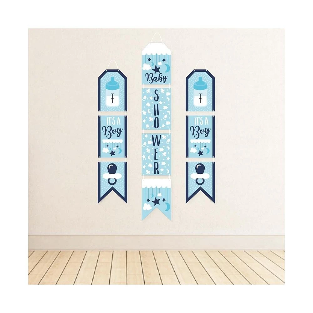 商品Big Dot of Happiness|It's a Boy - Hanging Vertical Paper Door Banners - Baby Shower Indoor Door Decor,价格¥157,第3张图片详细描述