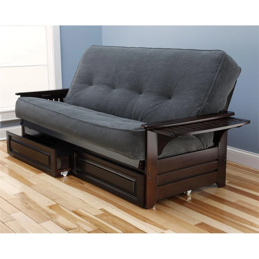 商品KODIAK|Phoenix Frame-Espresso Finish-Marmont Thunder Mattress-Storage Drawers,价格¥8744,第1张图片详细描述