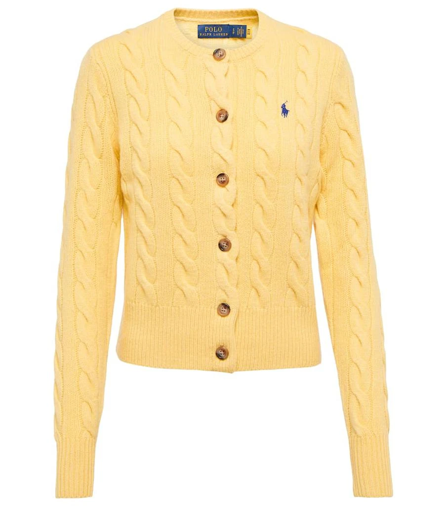 商品Ralph Lauren|Cable-knit wool-blend cardigan,价格¥1688,第1张图片