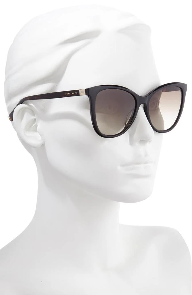 商品Longchamp|Le Pliage 55mm Gradient Cat Eye Sunglasses,价格¥375,第2张图片详细描述