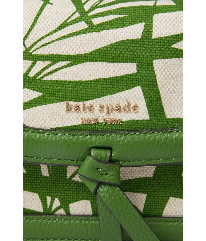 商品Kate Spade|Knott Palm Fronds Printed Canvas Flap Crossbody,价格¥1863,第4张图片详细描述