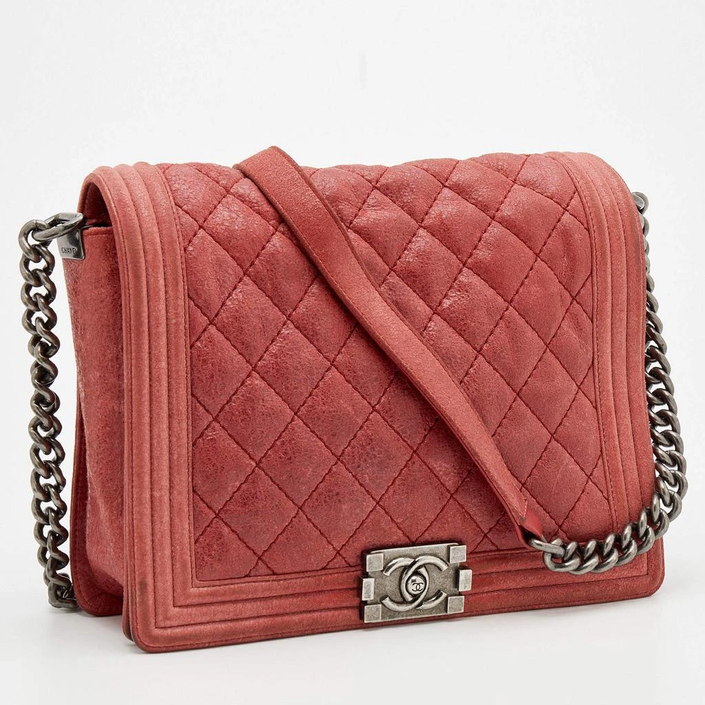 商品[二手商品] Chanel|Chanel Rust Leather Gentle Boy Shoulder Bag,价格¥9197,第3张图片详细描述