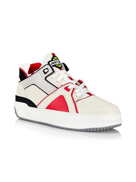 商品Just Don|Tennis Courtside Mid-Top Sneakers,价格¥2344,第4张图片详细描述