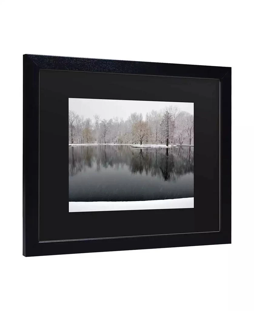 商品Trademark Global|Kurt Shaffer Snowy Pond Matted Framed Art - 15" x 20",价格¥390,第2张图片详细描述