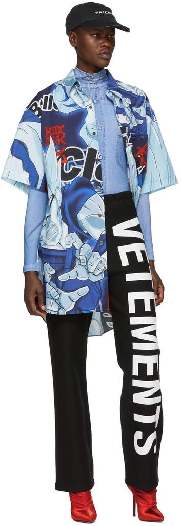 Blue Shirt Print Bodysuit 商品