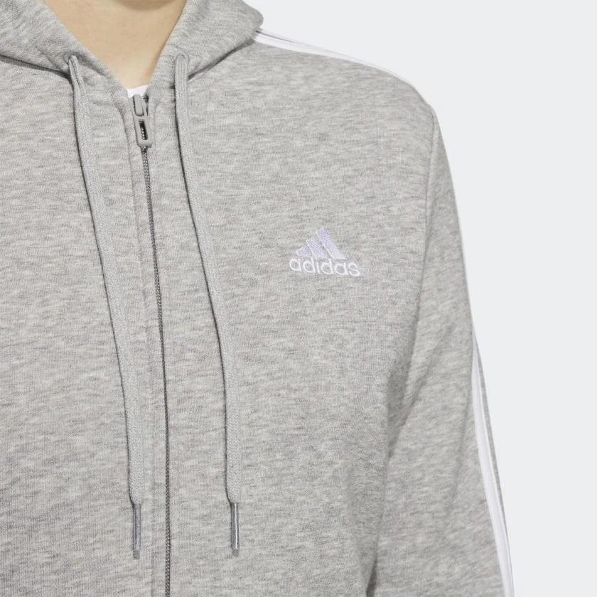 商品Adidas|Women's adidas Essentials Fleece 3-Stripes Full-Zip Hoodie,价格¥335,第5张图片详细描述