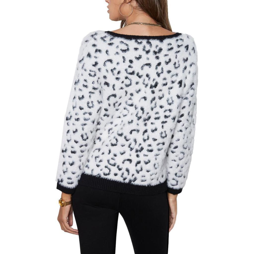 商品Tart|Tart Jake Women's Fuzzy Leopard Print Long Sleeve Pullover Sweater,价格¥185,第5张图片详细描述