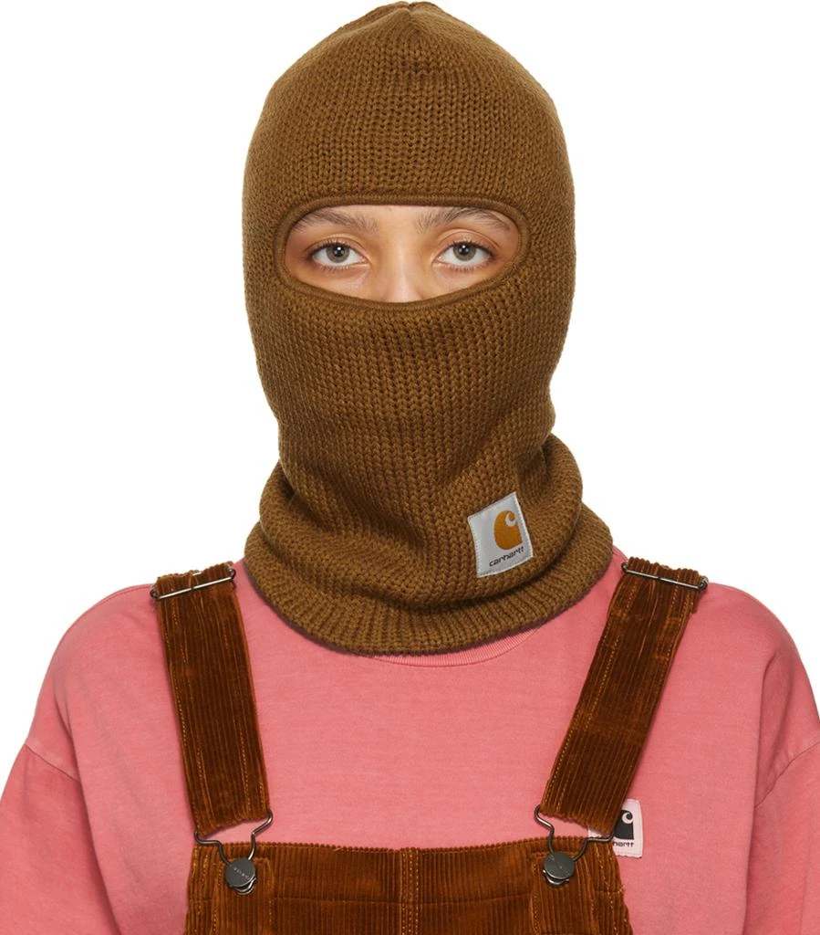 商品Carhartt WIP|Brown Storm Mask Beanie,价格¥369,第1张图片